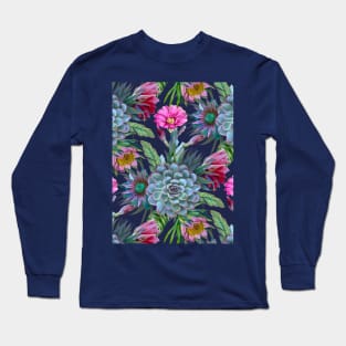 Succulents flower garden Long Sleeve T-Shirt